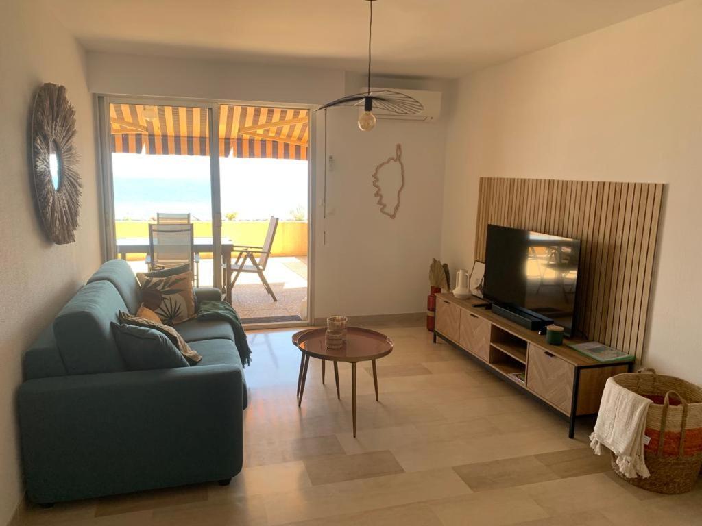 אז'אקסיו Marinella, Vue Mer Panoramique, Superbe T2 Plage A 150 M מראה חיצוני תמונה